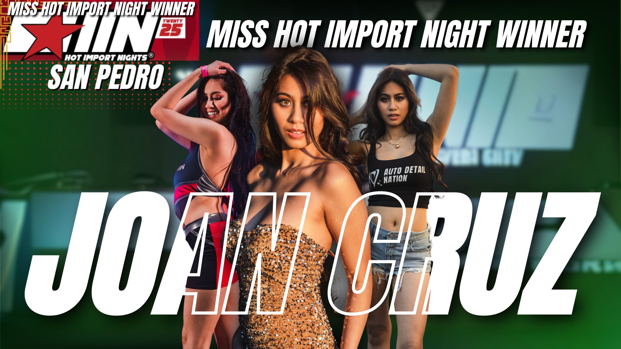 Joan Cruz crowned Miss Hot Import Nights 2025 winner banner