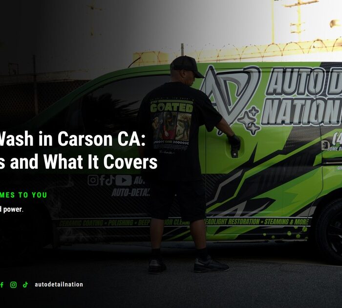 Mobile Car Wash Carson CA Van - Auto Detail Nation