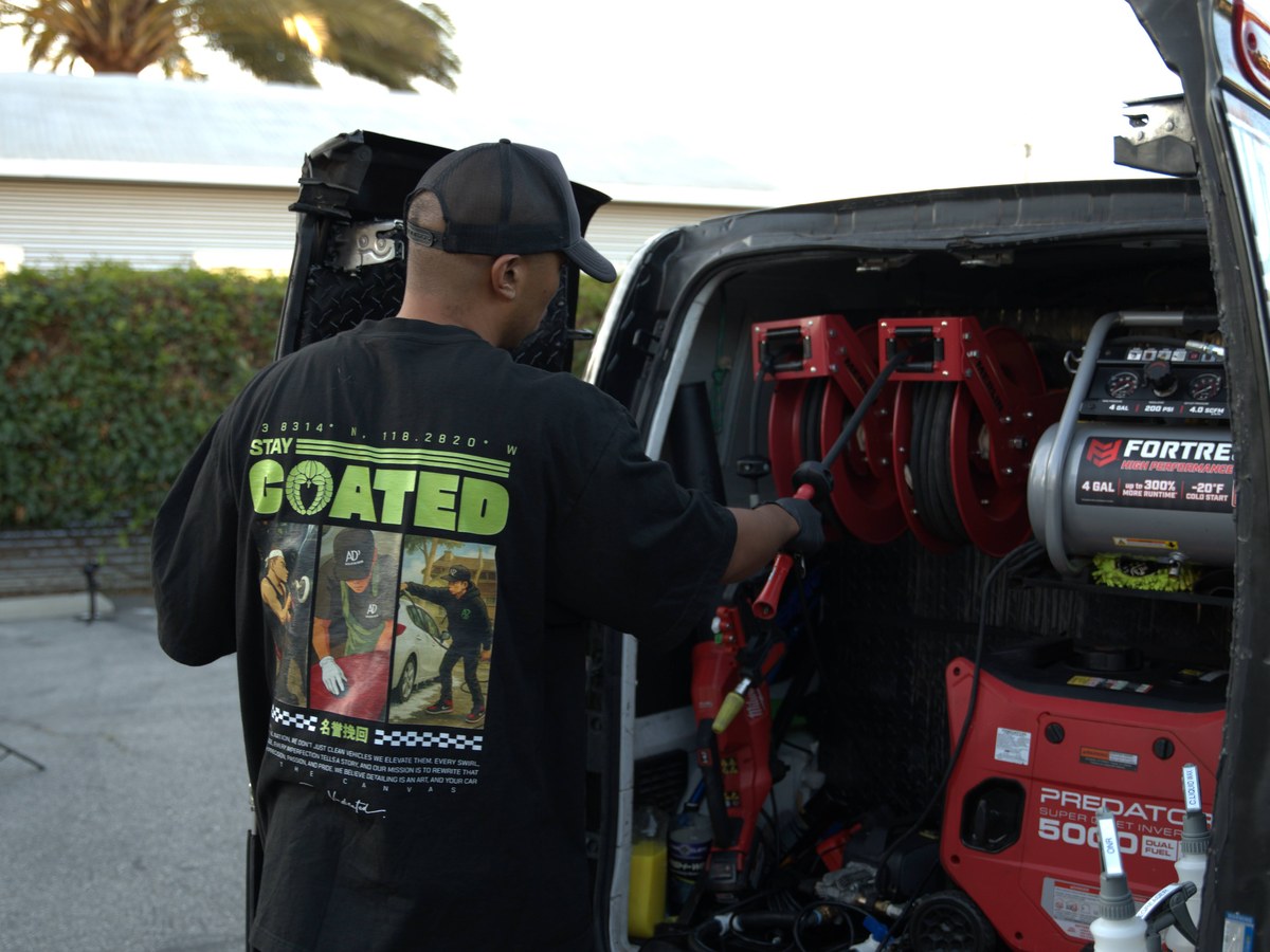 mobile car wash van with its own water supply - Auto Detail Nation