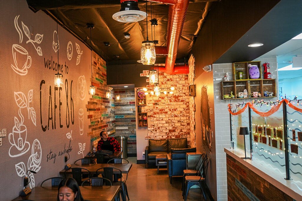 Inside Cafe 86 Placentia, host venue of Just Anoth3r Car Show
